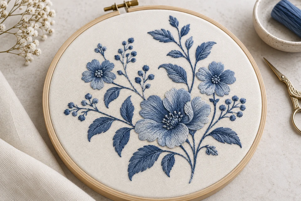 Embroidery & decorative stitching, illustrative application